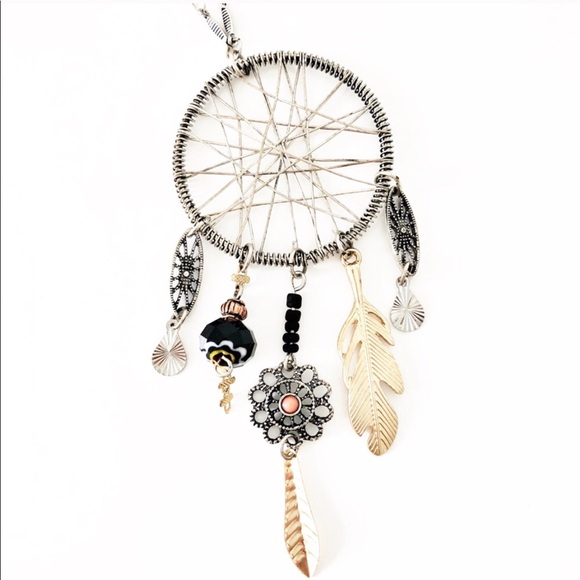 Express Jewelry - Express mixed metals dream catcher charm necklace